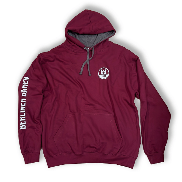 Berliner Bären Hoodie Junior - bordeaux